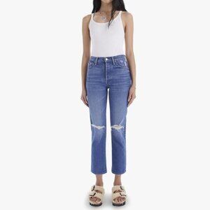 Mother Superior The Tomcat Playing with Scissors Ankle Jeans 24 Blue Off Duty